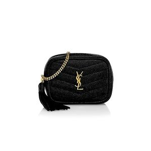 100% Authentic YSL MARSUPIO Belt Mini Bag Black